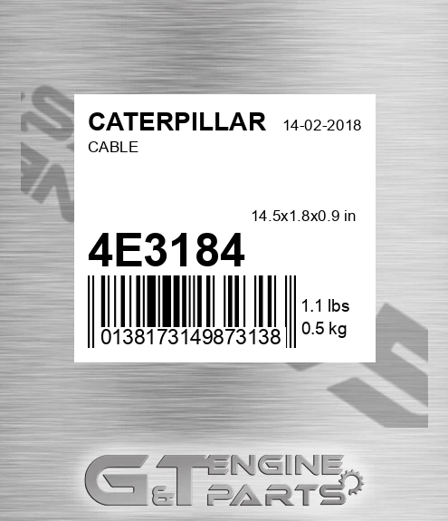 4E3184 Cable for CATERPILLAR