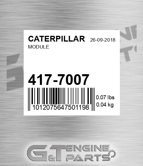 417-7007 Module for CATERPILLAR