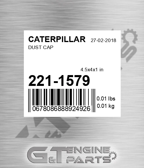 221-1579 Dust Cap for CATERPILLAR