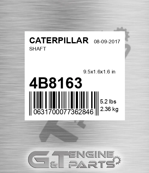 4B8163 CATERPILLAR Shaft
