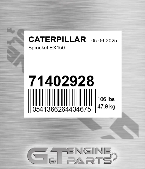 71402928 Sprocket Ex150 for CATERPILLAR