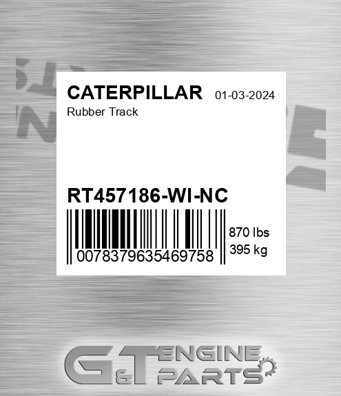 RT457186-WI-NC Rubber Track