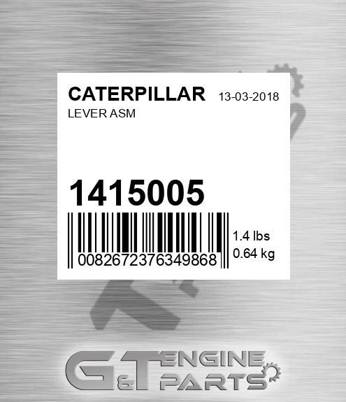 1415005 Lever Asm for CATERPILLAR