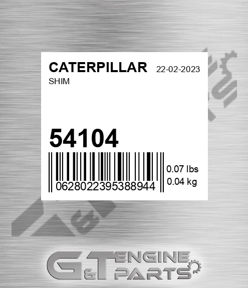 54104 Shim for CATERPILLAR