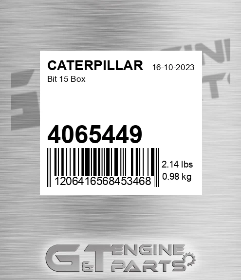 4065449 Bit 15 Box for CATERPILLAR