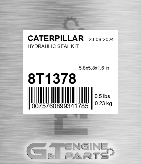 8T-1378 Hydraulic Seal Kit for CATERPILLAR