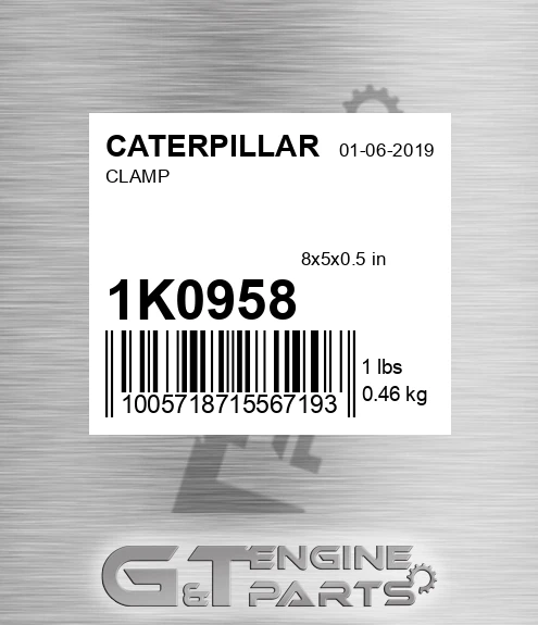 1K0958 Clamp for CATERPILLAR