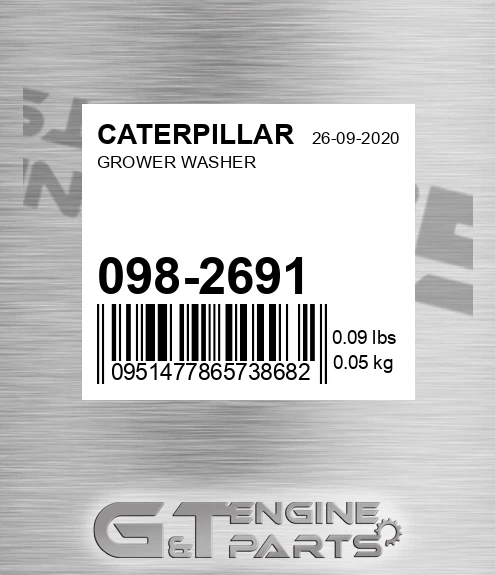 098-2691 Grower Washer for CATERPILLAR