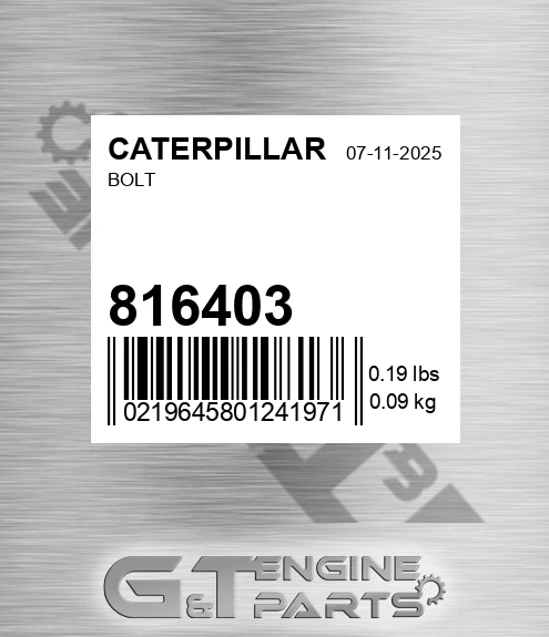 816403 Bolt