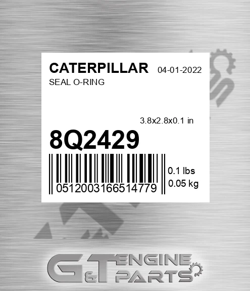 8Q-2429 Seal O-ring for CATERPILLAR