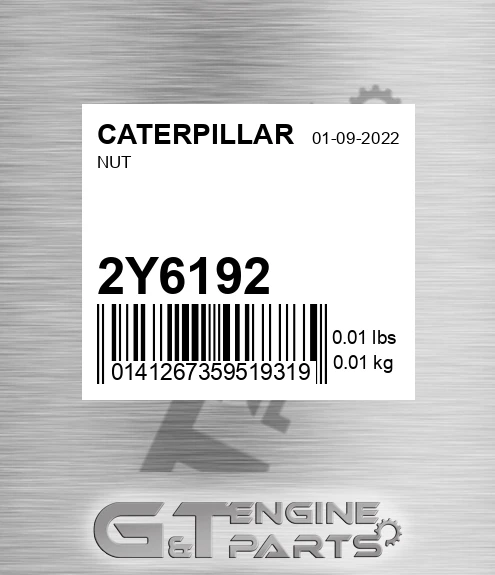 2Y-6192 Nut for CATERPILLAR