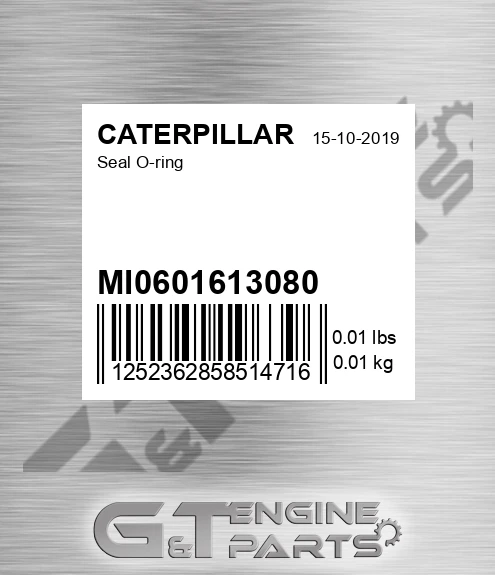 MI0601613080 Seal O-ring for CATERPILLAR