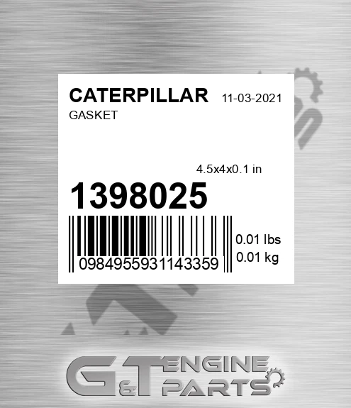 1398025 Gasket
