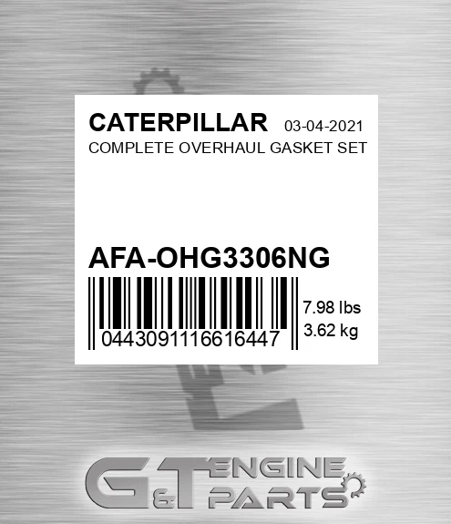 AFA-OHG3306NG Complete Overhaul Gasket Set