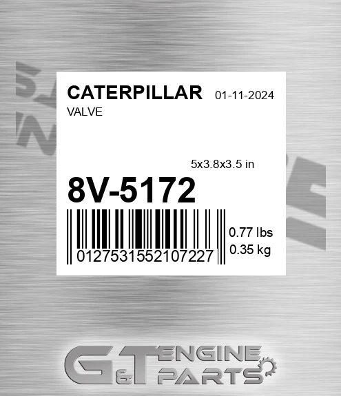 8V-5172 Valve for CATERPILLAR