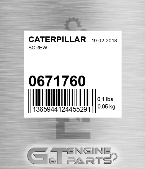 0671760 Screw