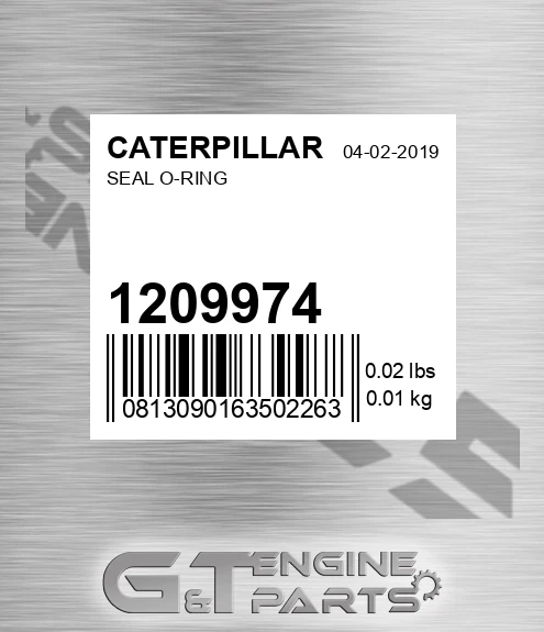 120-9974 Seal O-ring for CATERPILLAR