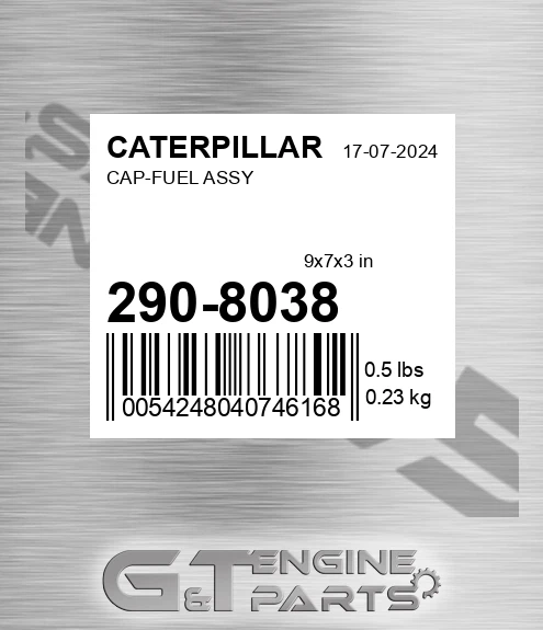 290-8038 Cap-fuel Assy