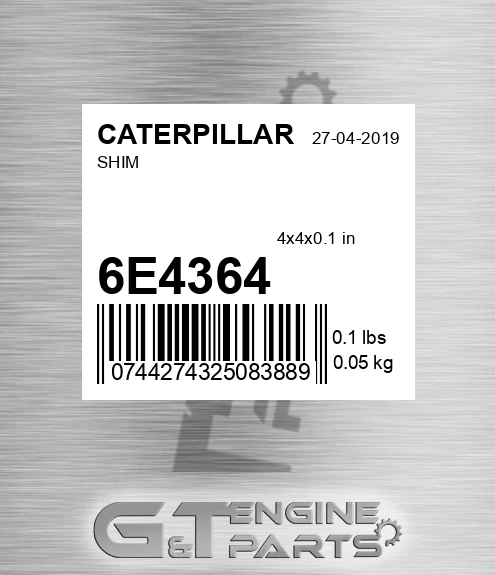 6E-4364 Shim