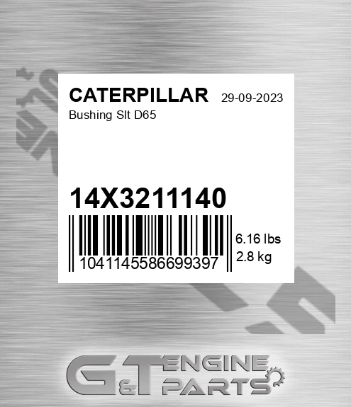 14X3211140 Bushing Slt D65 for CATERPILLAR