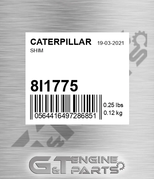 8I1775 Shim for CATERPILLAR
