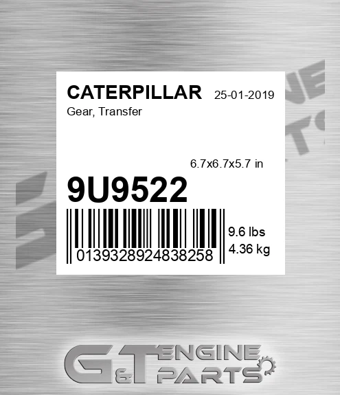9U9522 CATERPILLAR Gear, Transfer