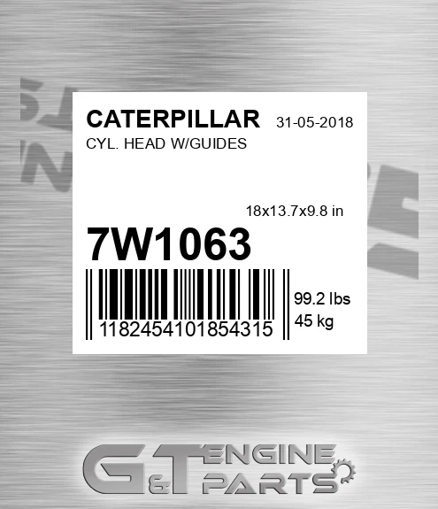7W-1063 Cyl. Head W/guides