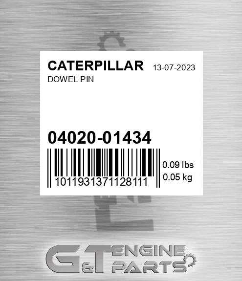 04020-01434 CATERPILLAR Dowel Pin