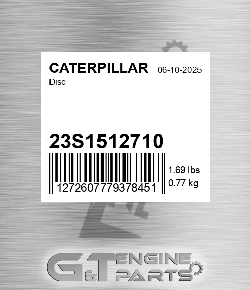 23S1512710 Disc for CATERPILLAR