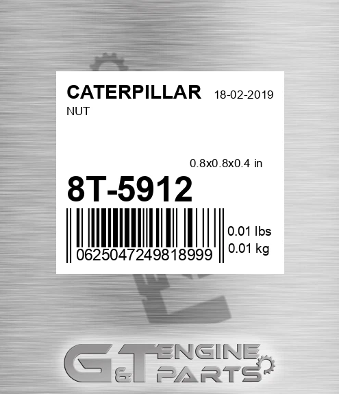 8T-5912 Nut for CATERPILLAR