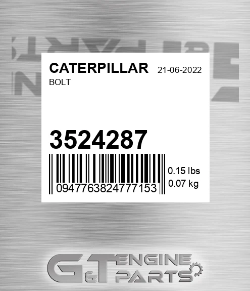 352-4287 Bolt for CATERPILLAR