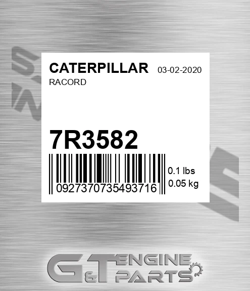 7R-3582 Racord for CATERPILLAR