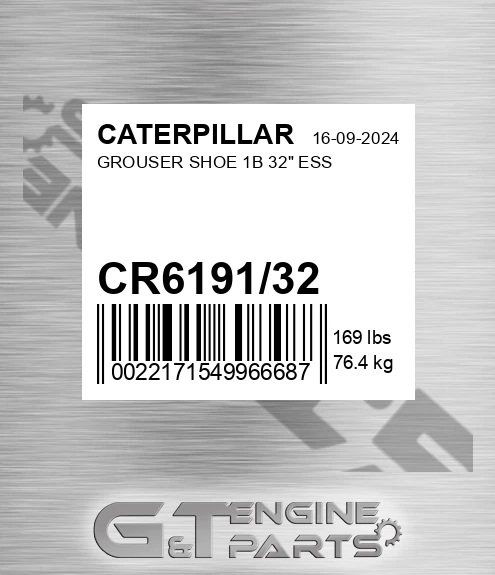 CR6191/32 Grouser Shoe 1b 32" Ess for CATERPILLAR
