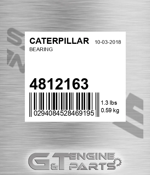 4812163 Bearing for CATERPILLAR