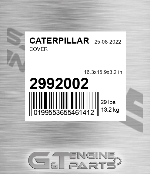 299-2002 Cover for CATERPILLAR