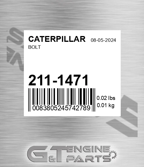 211-1471 Bolt for CATERPILLAR