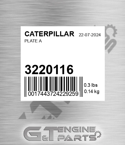 3220116 Plate A