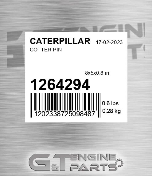 126-4294 Cotter Pin for CATERPILLAR