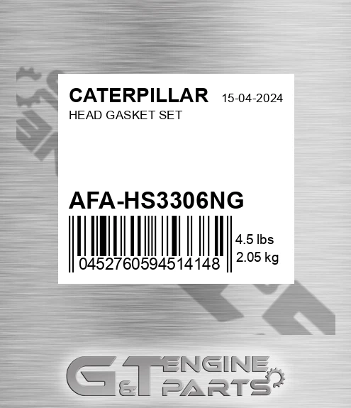 AFA-HS3306NG Head Gasket Set