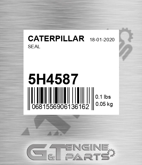 5H-4587 Seal for CATERPILLAR