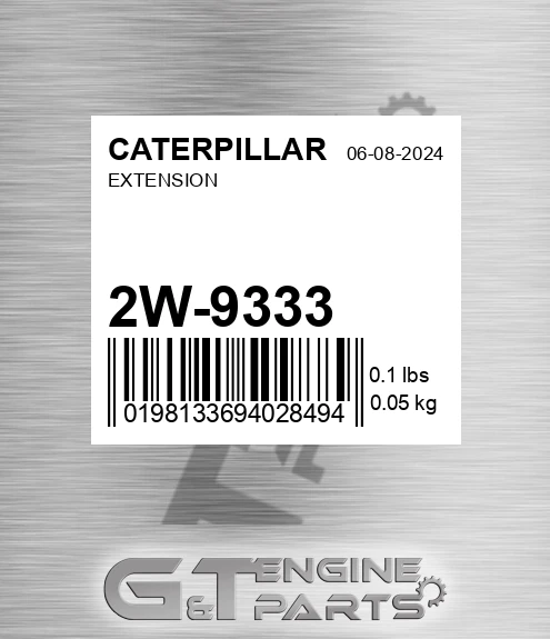 2W-9333 Extension