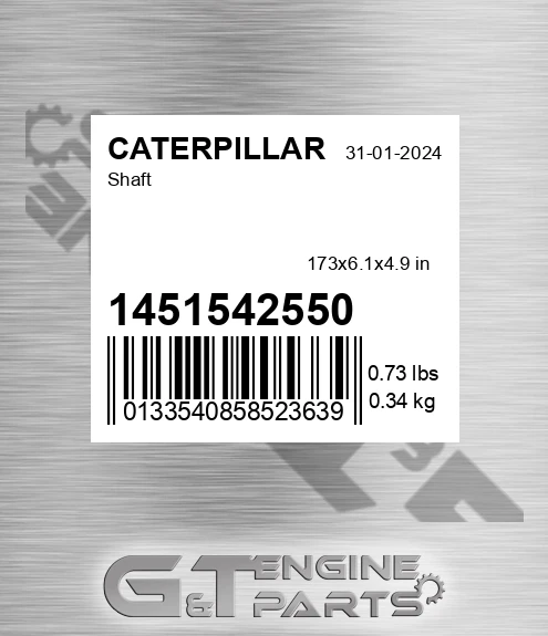 1451542550 Shaft for CATERPILLAR