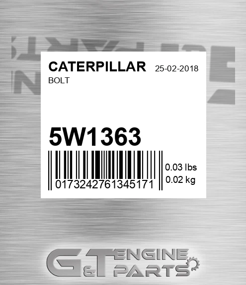 5W-1363 Bolt for CATERPILLAR