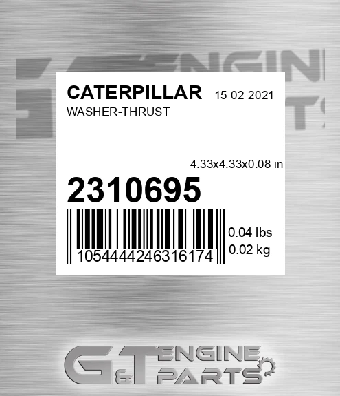 2310695 Washer-thrust for CATERPILLAR