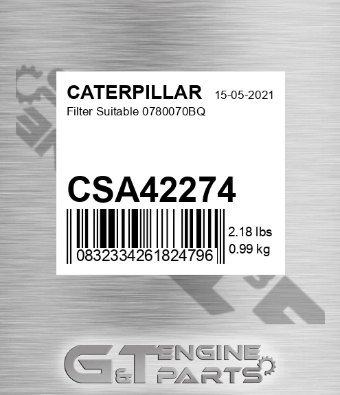 CSA42274 CATERPILLAR Filter Suitable 0780070bq