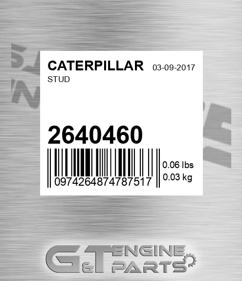264-0460 Stud for CATERPILLAR