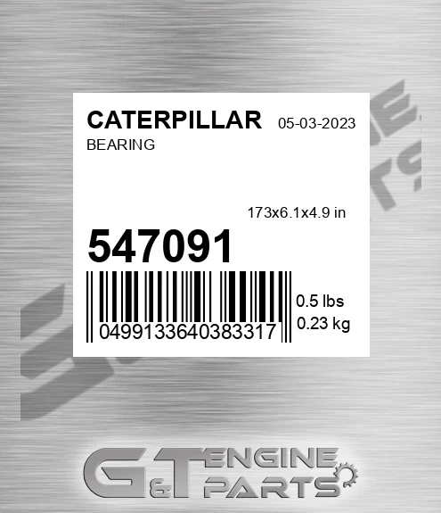 547091 Bearing for CATERPILLAR