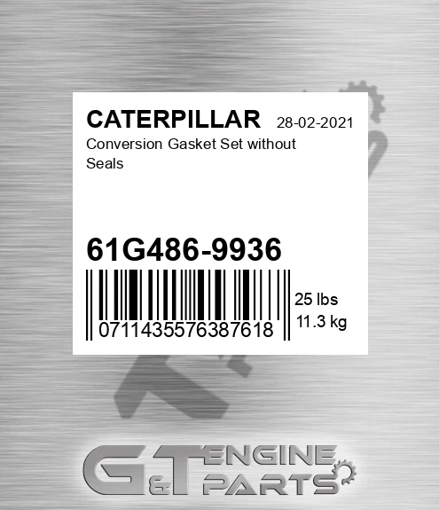 61G486-9936 Conversion Gasket Set Without Seals