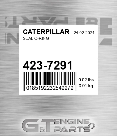 423-7291 Seal O-ring