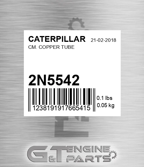 2N-5542 Cm. Copper Tube for CATERPILLAR